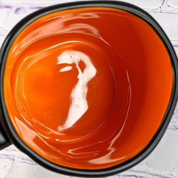 Rae Dunn GHOUL FRIEND Halloween Black/Orange Ceramic Mug - Picture 3 of 6